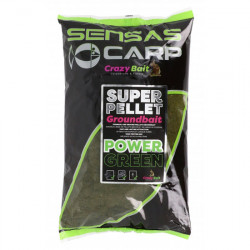 Super Pellet Groundbait SENSAS Power Green 1kg