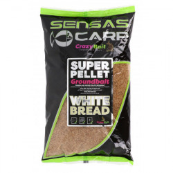 Super Pellet Groundbait SENSAS White Bread 1kg