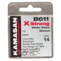 Hameçons KAMASAN B611 X-Strong Wide Gape Nickel - N°18