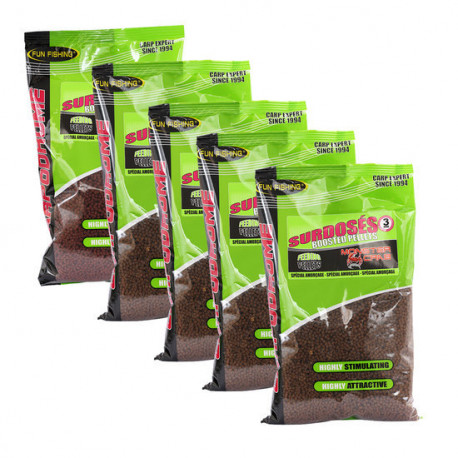 Pellets D'amorçage FUN FISHING Surdosés 3mm - Pois chiches épicés - 70