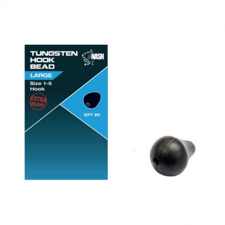 Perles pour hameçons NASH Tungsten hook bead Large Ham.1-5