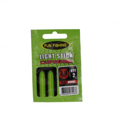 Antennes lumineuses FUN FISHING Light Stick 2,2mm - Rouge - Qté: 2