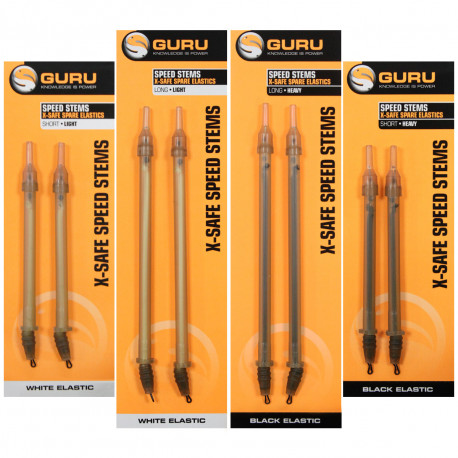 Elastiques de rechange GURU X-safe speed stems - Long/Light - White