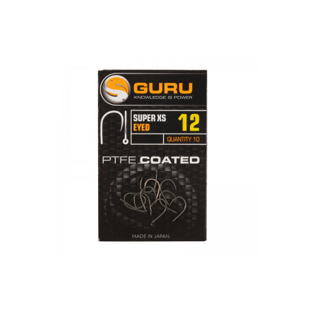 GURU Super XS Eyed PTFE Coated  Barbless  n°10