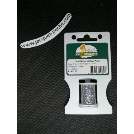 Holographic tinsel De Charette Silver