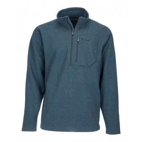 Pull SIMMS Rivershed Quarter Zip Dark Moon  T. S