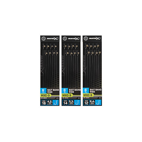 Bas de ligne MATRIX BAIT BAND RIGS 15cm/6ins H12-0.18mm 2.9KG