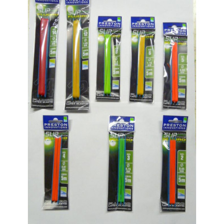 PRESTON Fluoro slip Yellow elastic 5m 1.06mm
