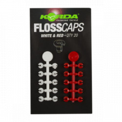 Floss Caps KORDA Blanc & Rouge Qté: 20