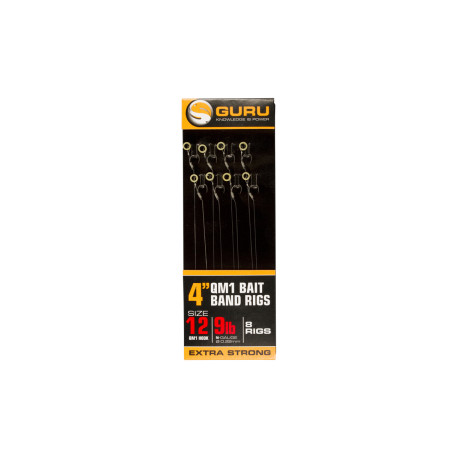 GURU QM1 Bait Band rigs Extra strong 10cm  0.15mm  n°18
