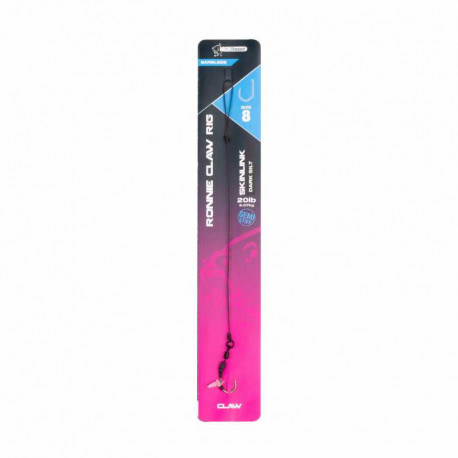 Bas de ligne NASH Ronnie Claw Rig Micro Barb 9.07kg 20Lb Size 8