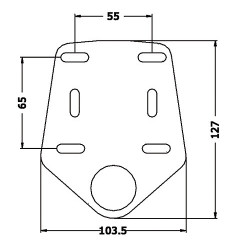 Plaque de fixation AMIAUD pour echo-sondeur 2