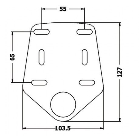 Plaque de fixation AMIAUD pour echo-sondeur