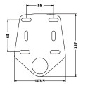 AMIAUD mounting plate for echo sounder