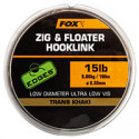 Tête de ligne Zig Floater FOX Khaki 100m 15lb/6.8kg  0.30mm