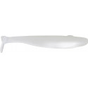 Leurre GAN CRAFT Bariki shad 3.8inch Pearl white