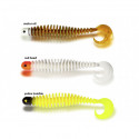 BLACK CAT Curly worm 17cm Yellow zombie