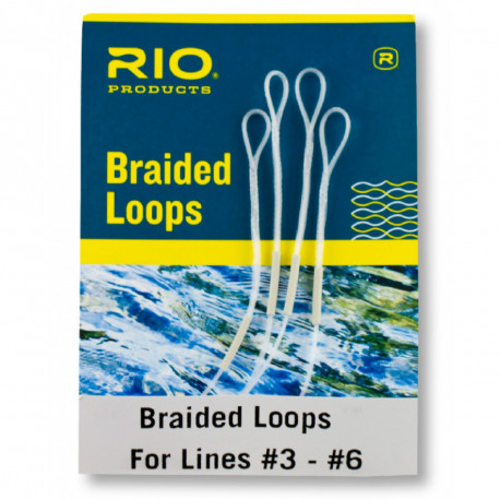 Chaussette Braided loop RIO Soie de 3-6 Blanch