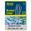 Chaussette Braided loop RIO Soie de 3-6 Blanch