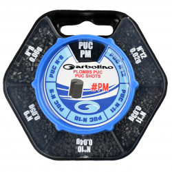 Boîte distributrice plombs cylindriques PUB de 5 cases Garbolino N°8-N