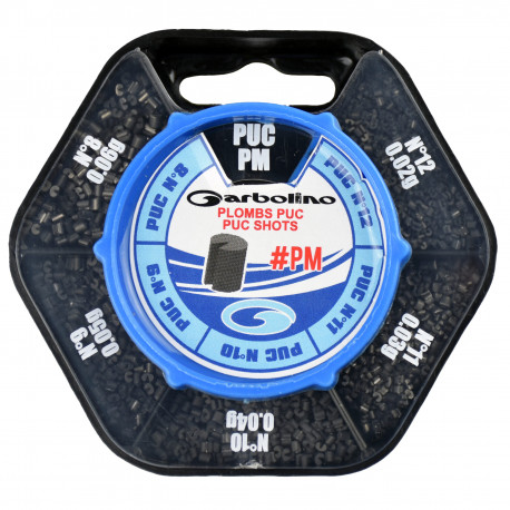 Garbolino N°8-N°12 PUB 5-compartment cylindrical shot dispenser box