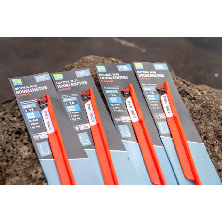 PRESTON N20 mounted hooks - 0.11mm - 1.18 kg - size16 - 15cm