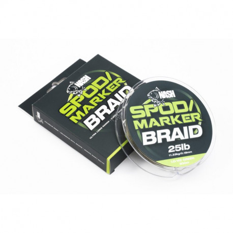 Braid Spod Marker NASH Hi Viz Green 0.18mm 25lb 300m