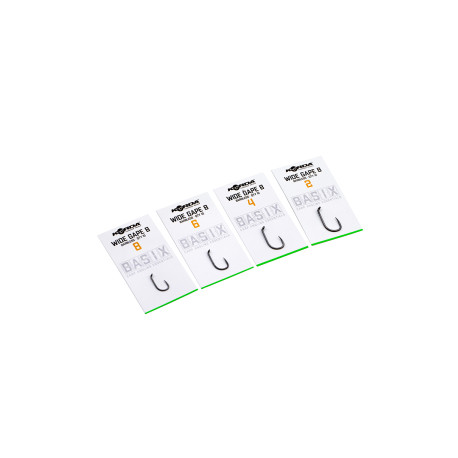 Hameçons KORDA Basix Wide gape barbless n°2