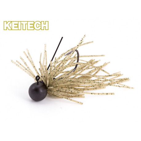 Rubber jig KEITECH Mono spin jig 2.6gr Sahara olive FLK