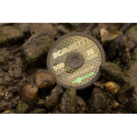 KORDA kamo Coated Hooklink - 20Lb/9.1Kg - 20M