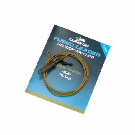 Leader Nash fused helicopter/chod 40lb weed green