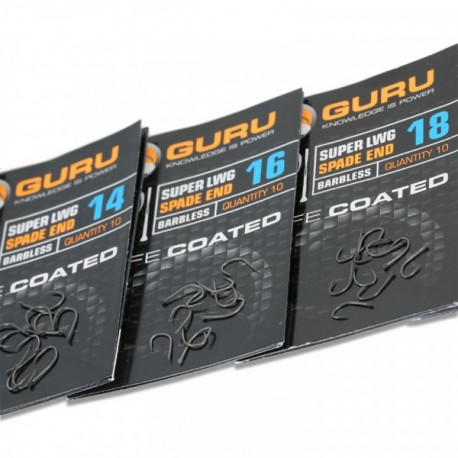 Hameçons GURU Super LWG spade end barbless n°18