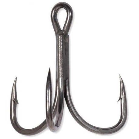 Hameçons BLACK CAT Triple curved point n°1 Noir