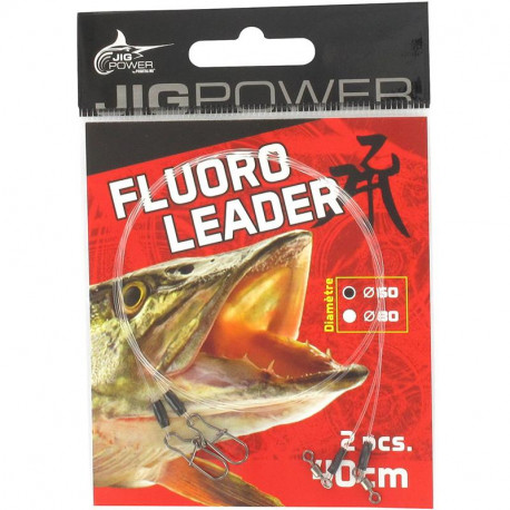 Fluorocarbon leader JIG POWER 0.70mm 40cm (2 pieces)