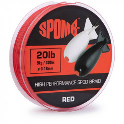 Tresse SPOMB High Performance Spod Braid  Rouge 20Lb/9Kg 300M