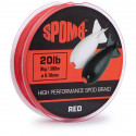 Tresse SPOMB High Performance Spod Braid  Rouge 20Lb/9Kg 300M