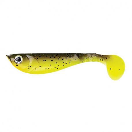 Leurre BERKLEY Pulse shad 8cm Brown chartreuse
