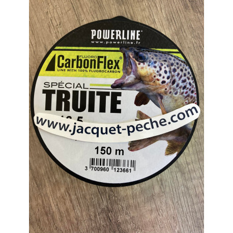 Nylon POWERLINE Carbonflex Special truite vert/blanc 0.16mm 3.050kg