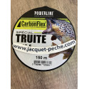Nylon POWERLINE Carbonflex Special truite vert/blanc 0.16mm 3.050kg
