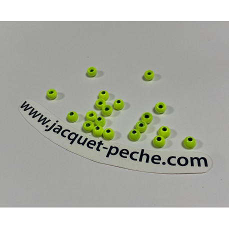 Bille Tungstène Traun River Jaune 4.6mm 20 pcs