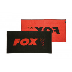 Beach Towel FOX de Grande Dimension Black Orange
