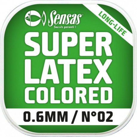 Elastic SENSAS Super Latex colored 6M Diam. 1.2mm