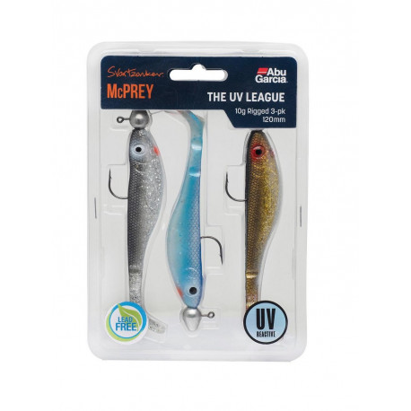 Decoy Kit ABU GARCIA Svartzonker Mcprey Prerigged Par 3 UV Leagu