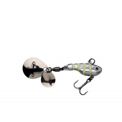 BERKLEY Pulse Spintail 9gr Glow Silver Zebra