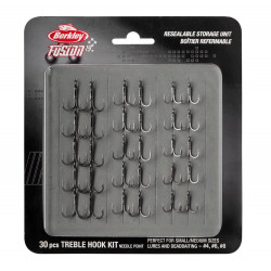 Hameçon Triple BERKLEY Kit Fusion 19  n°8 6 4
