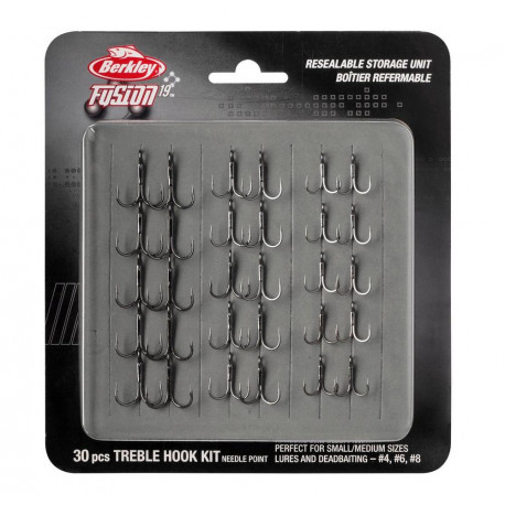 Hameçon Triple BERKLEY Kit Fusion 19  n°8 6 4
