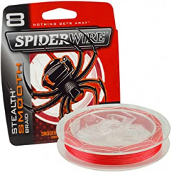 Tresse SPIDERWIRE Stealth smooth Rouge SSM8 0.07mm 6 kg 150m