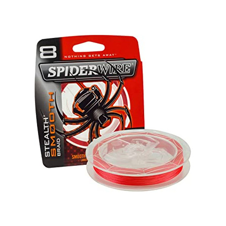Tresse SPIDERWIRE Stealth smooth Rouge SSM8 0.11mm 10.3 kg 150m