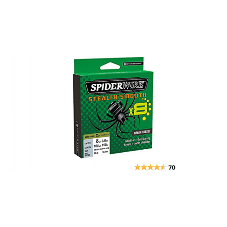 Tresse SPIDERWIRE  Stealth smooth  Jaune 0.15mm 16.5kg 150m