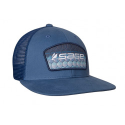 Casquette SAGE Patch Trucker Blue Tarpon